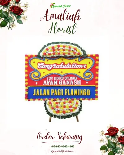 Bunga Papan Congratulation di Pelabuhan Kartini Jepara